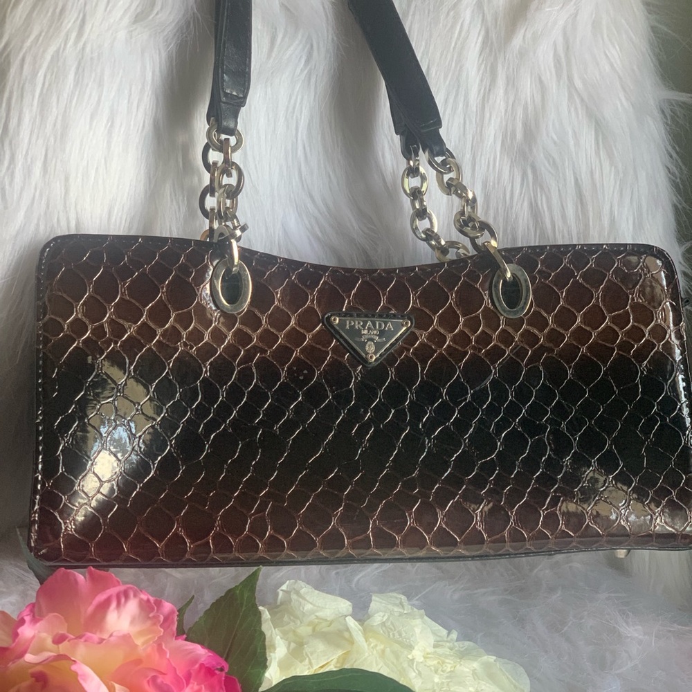 Brown Black Handbag